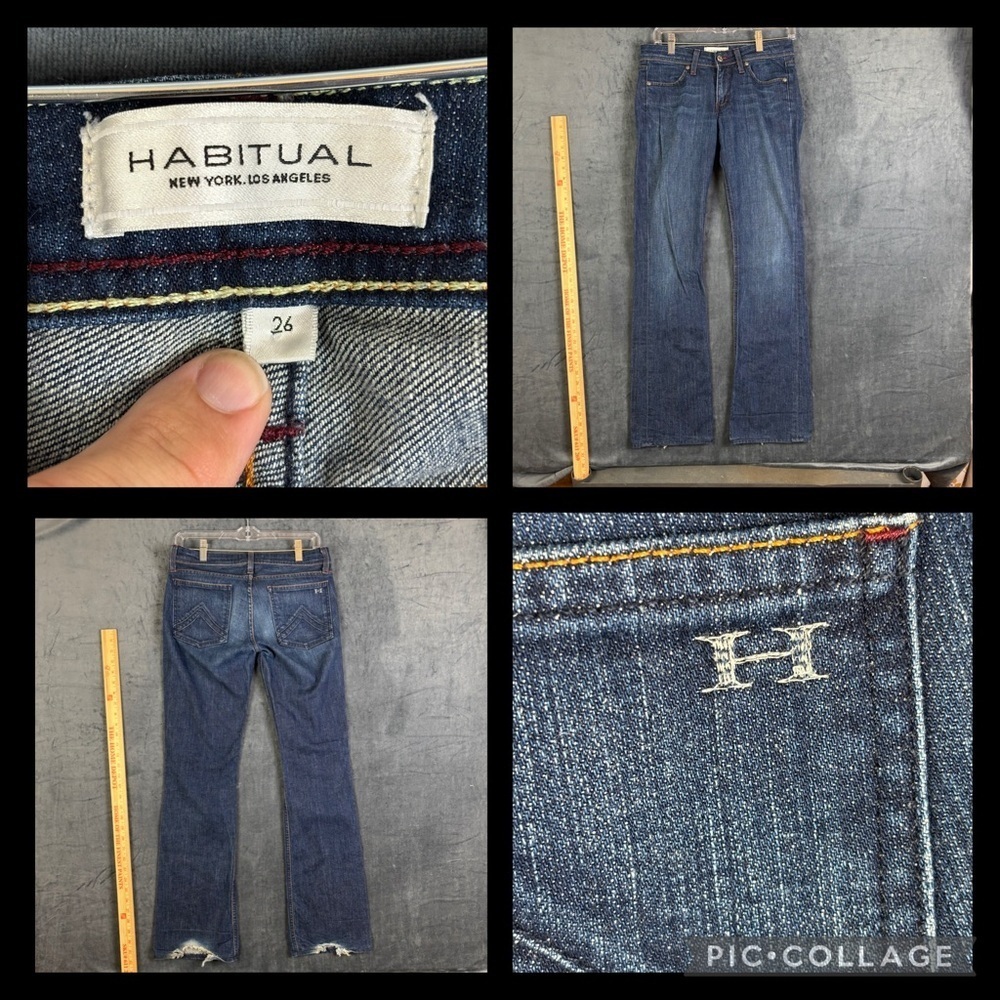 Habitual Half-Baked Women’s mid-rise Blue Bootcut Jeans Sz 26 x 32
